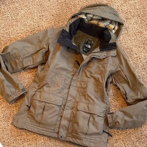 North Face Hooded Jacket with Plaid Lining